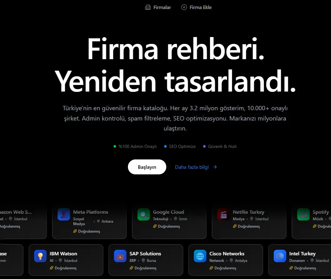 Firma Kontrol - CihatSoft Web Tasarım Projesi